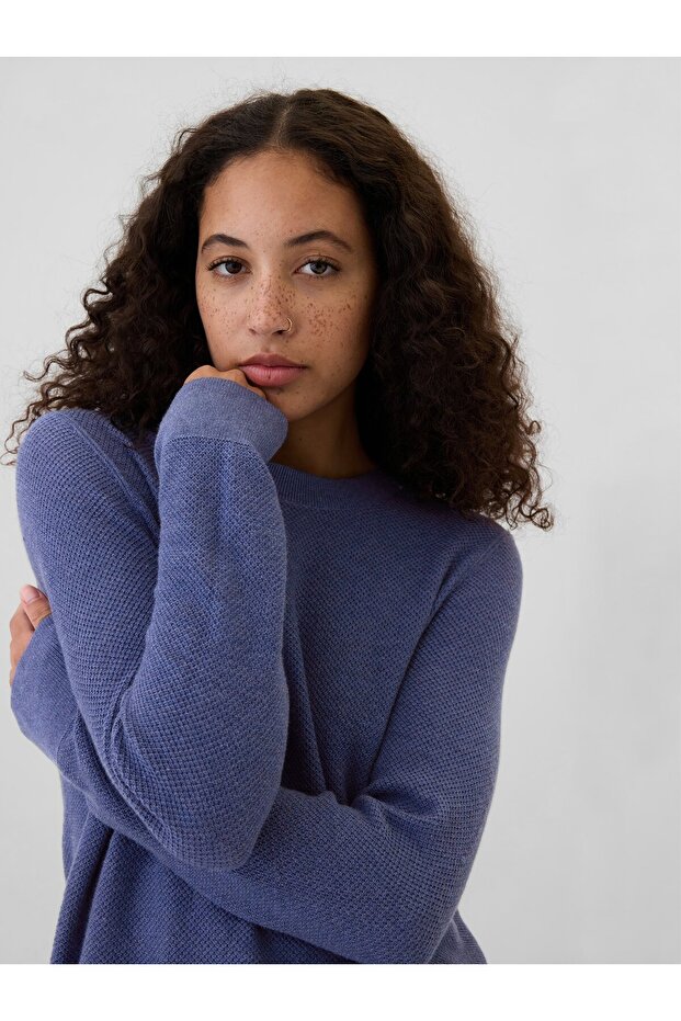 KadınTextured Kazak - 3