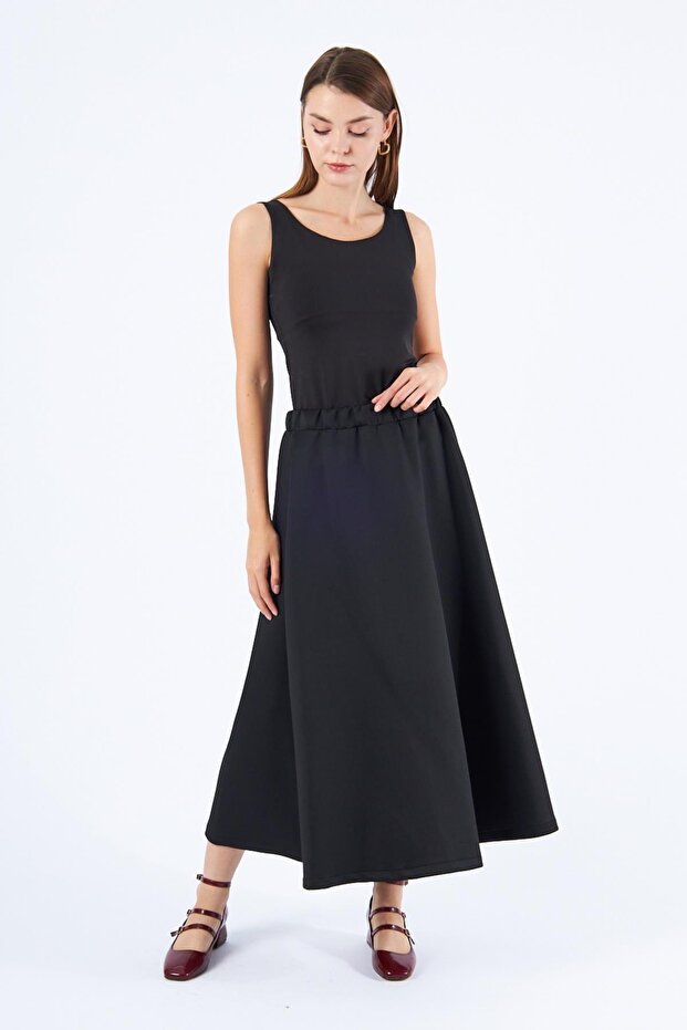Scuba Flared Skirt