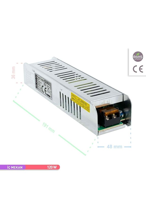 10 Amper İnce Tip Led Trafosu Ay02-01000 120W - 4