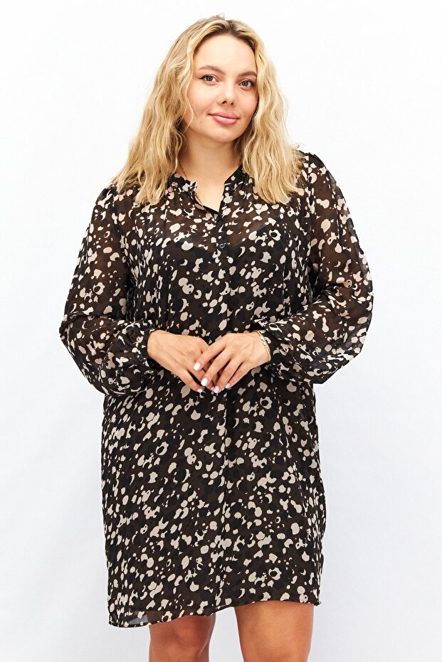 Women Printed Mini Casual Dress, Multicolor