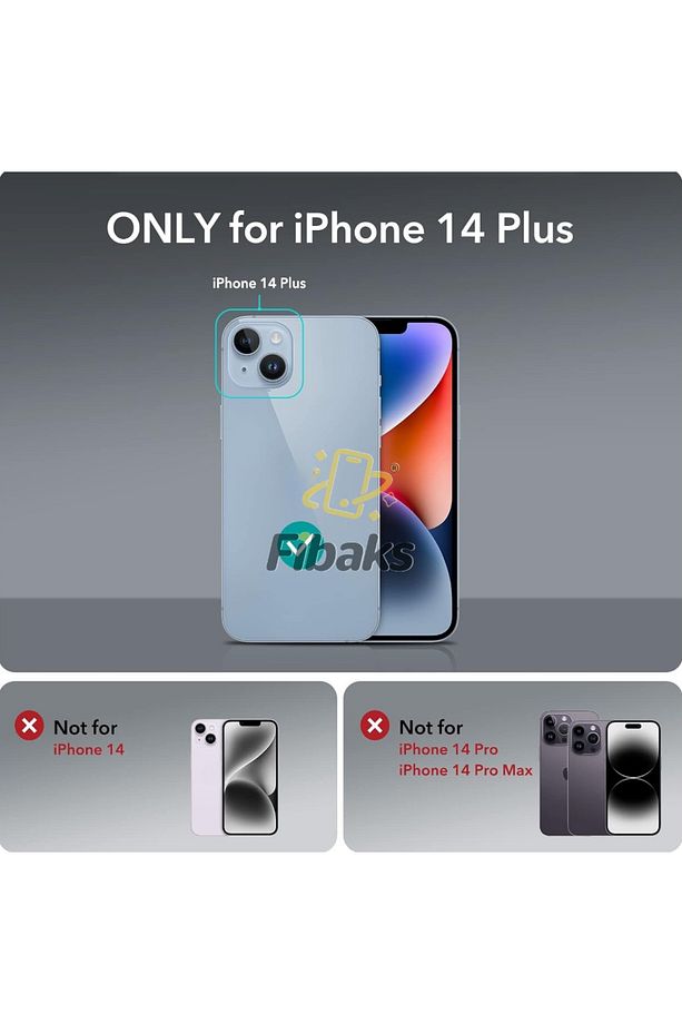 Iphone 14 Plus / 15 Plus Uyumlu Kılıf Metal Çerçeve Hassas Butonlu Renkli Buzlu Şeffaf Transparan - 3