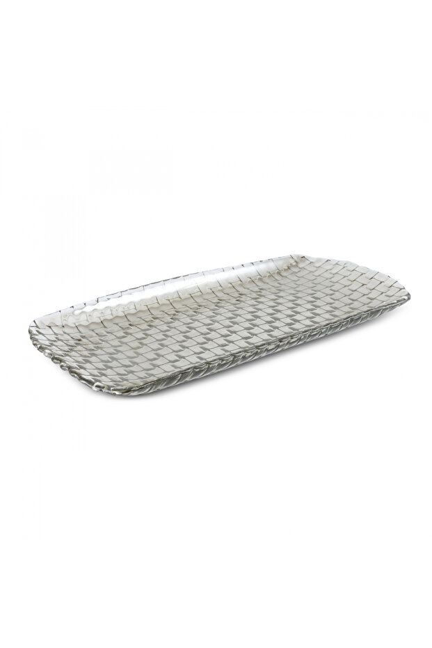 Braid Lüsterli Cam Kayık Tabak 29x8,5 Cm - 1