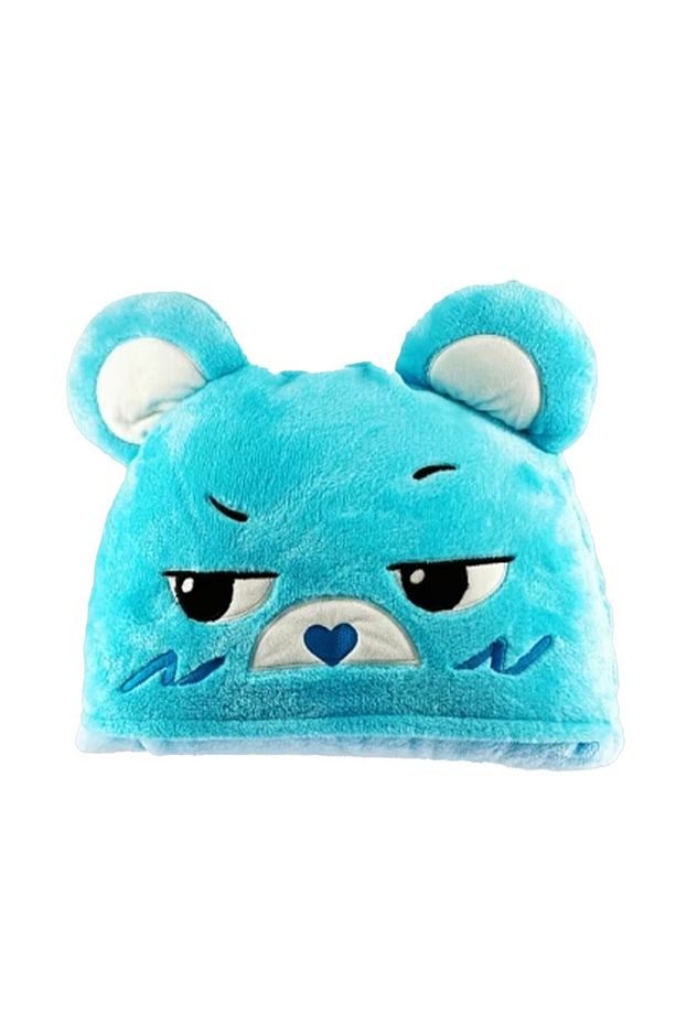 Care Bears Lisanslı Katlanabilir Battaniye - Mavi - 1