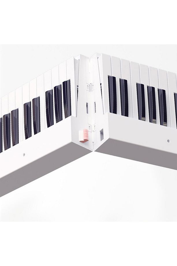 Jdp-8830 Katlanabilir Bluetooth Şarjlı Piyano - Beyaz - 4