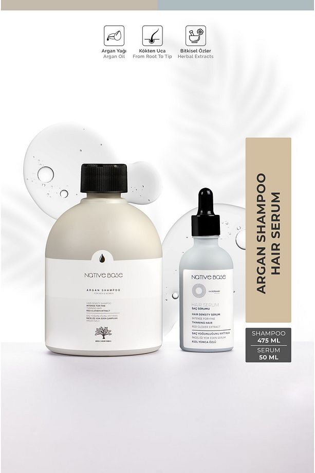 Nativebase Saç Yoğunlaştırıcı Şampuan+serum Ikili Set - 1
