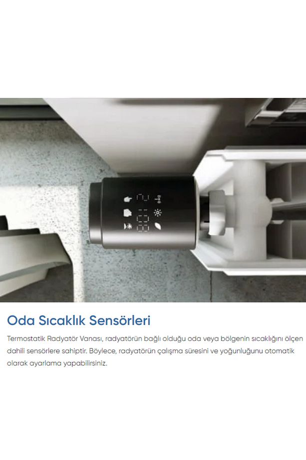 Akıllı Termostatik Radyatör Vanası Bluetooth Bağlantılı ve Isı Kontrolü - 5