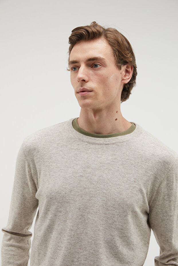 BİSİKLET YAKA REGULAR FIT KAZAK - 2