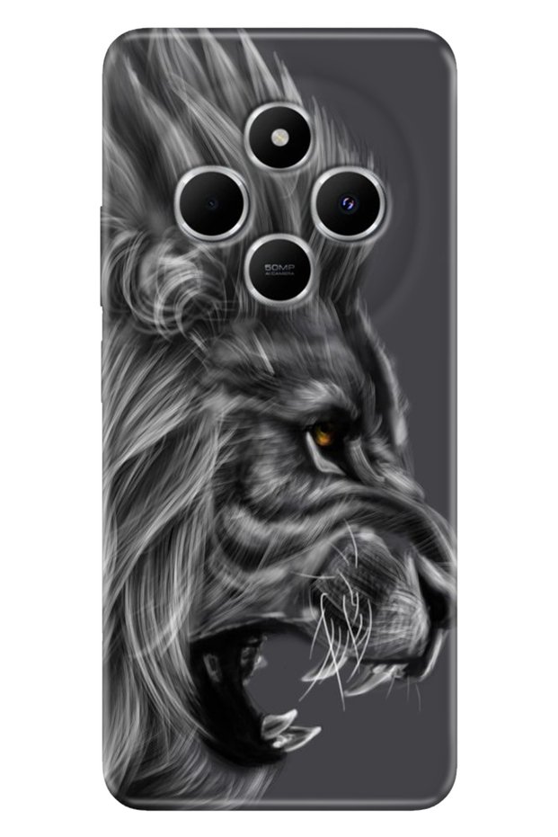 Case for Xiaomi Redmi 14C 6.88 "Case Phone Case Printed Black Lion