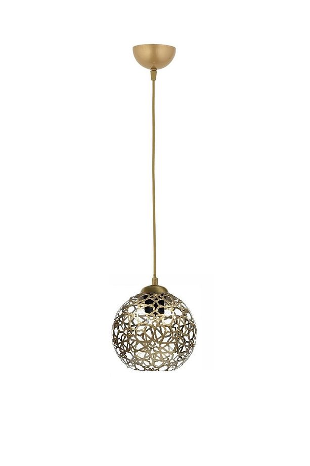 Modern Selçuklu Top Motif Yıldız Ferforje Model Retro Rustik Sarkıt Avize - 1