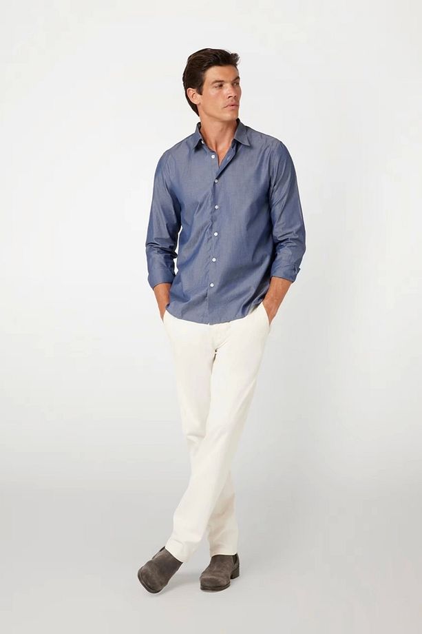 Ls Soft Chambray Shı Erkek Mavi Gömlek M4bh66wgm80-fb7b - 2