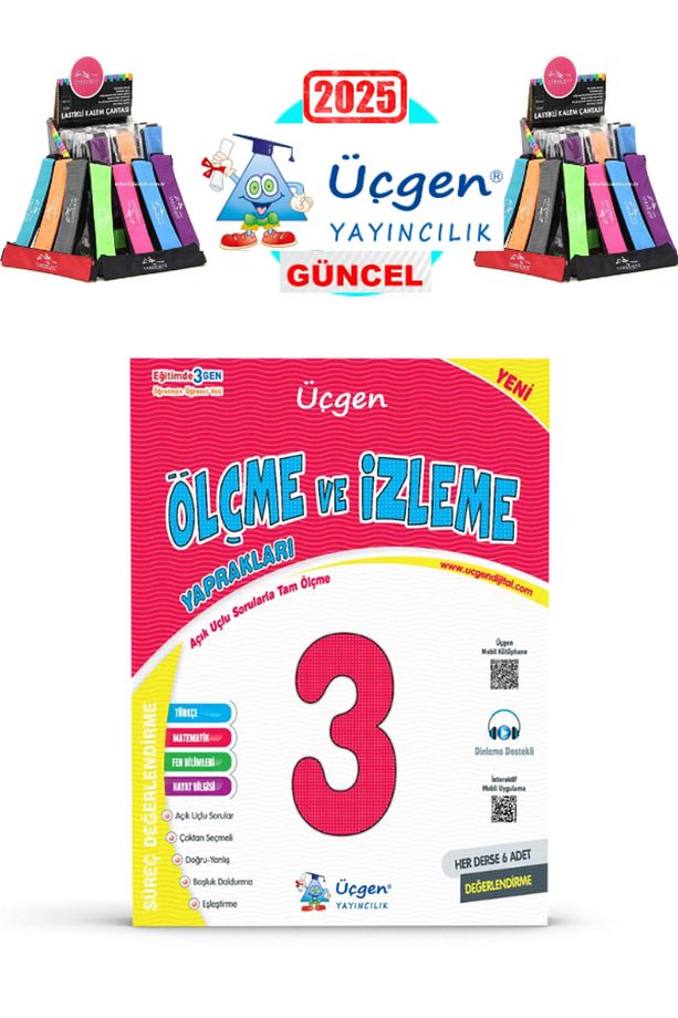 3.SINIF – SÜREÇ ve ÖLÇME DEĞERLENDİRME – Sınav Kitabı – Her Ders için 6 + Polo Kalemlik Hediyeli - 1