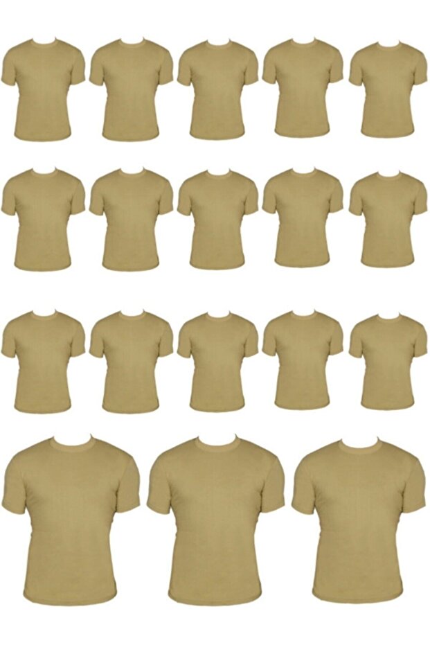 18 Pcs Khaki Color Paid Recruit Soldier Set Cotton Undershirt