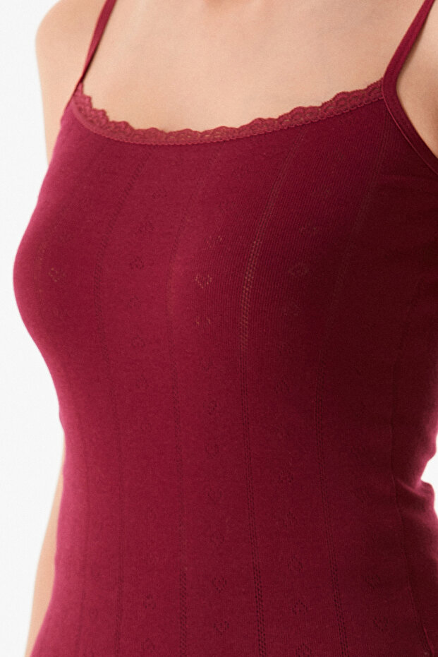 Dantelli Askılı Atlet - 6