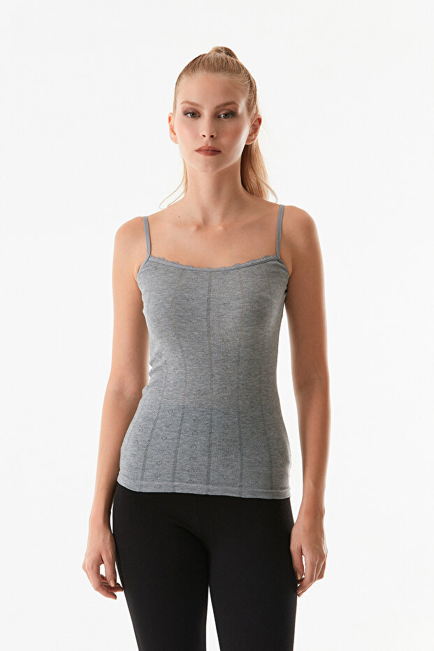 Dantelli Askılı Atlet - 1