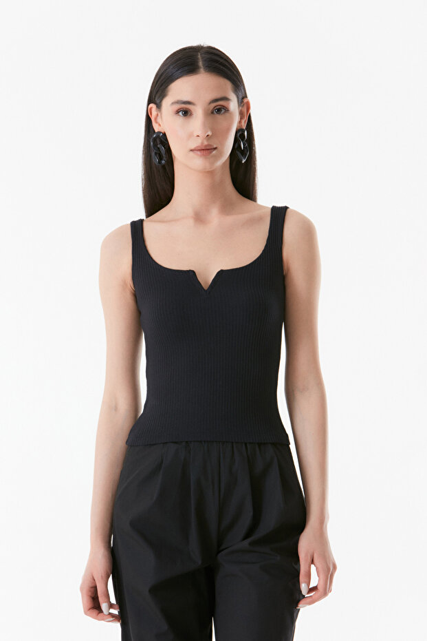 Basic Fitilli Kare Yaka Body - 7