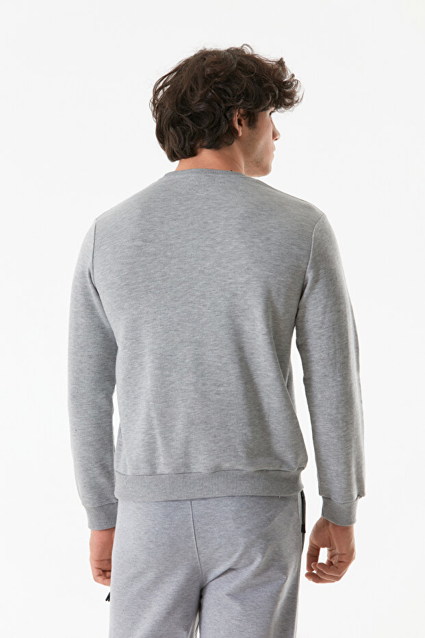 3 İplik Basic Bisiklet Yaka Sweatshirt - 6