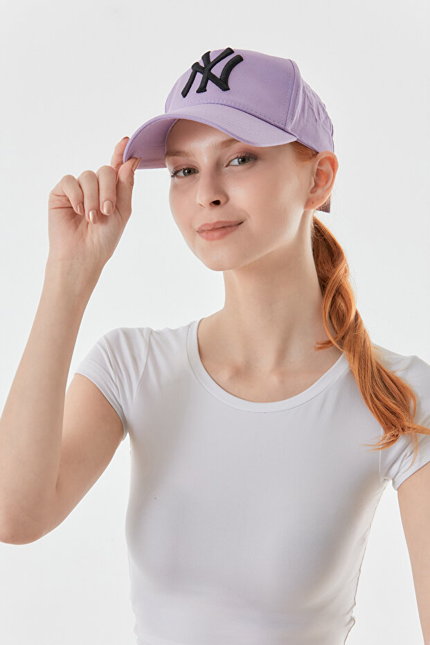 NY Embroidered Adjustable Back Cap Hat - 4