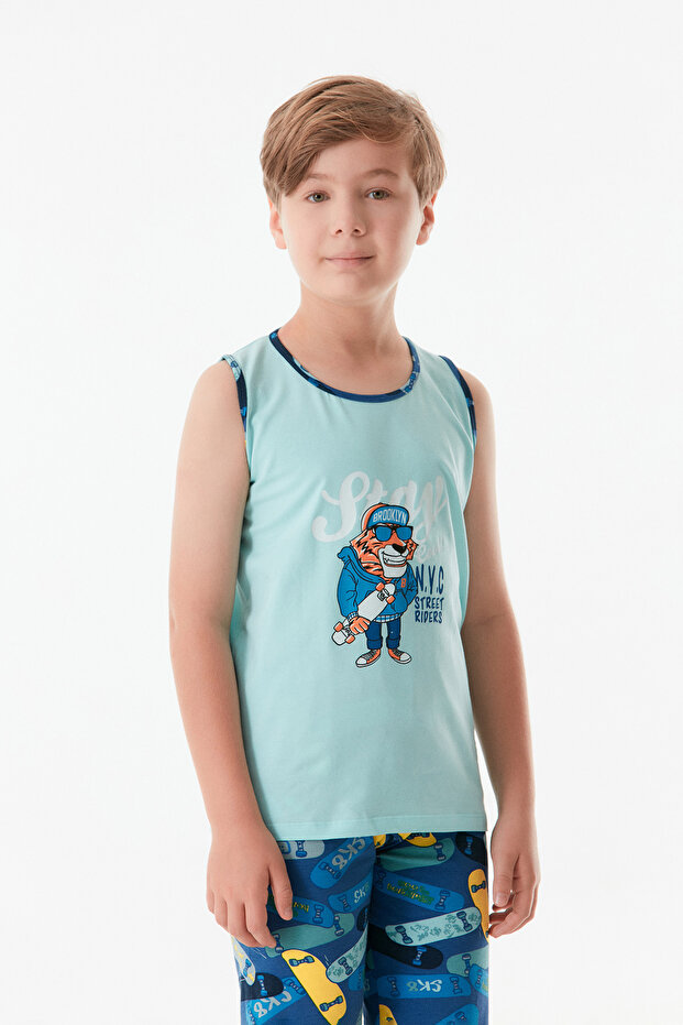Σετ πιτζάμες Boy - Crew Neck Printed - 2