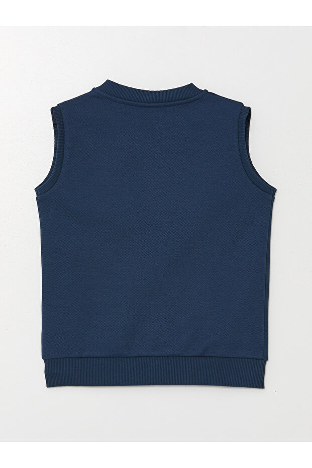 Bisiklet Yaka Erkek Bebek Yelek - 2