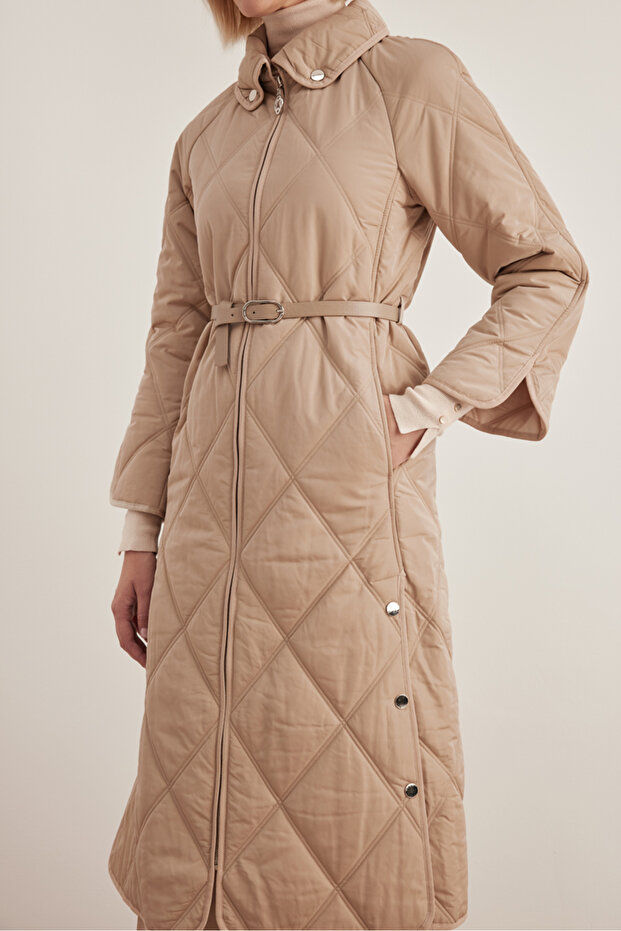 10083111 Gömlek Yaka Mont - 5