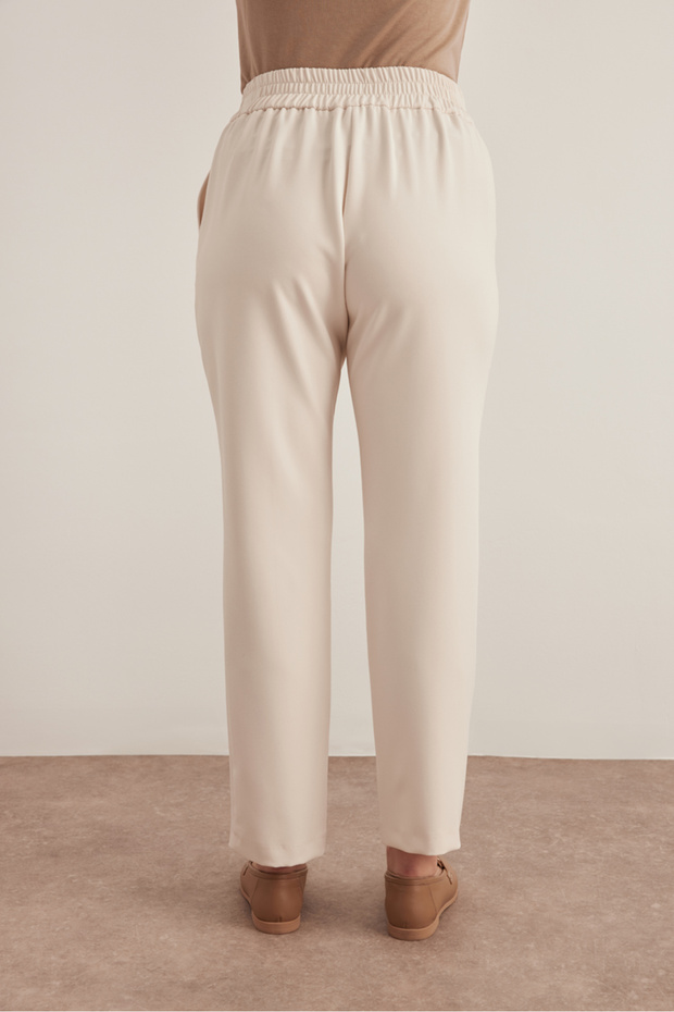 Bel Lastikli Pantolon - 4