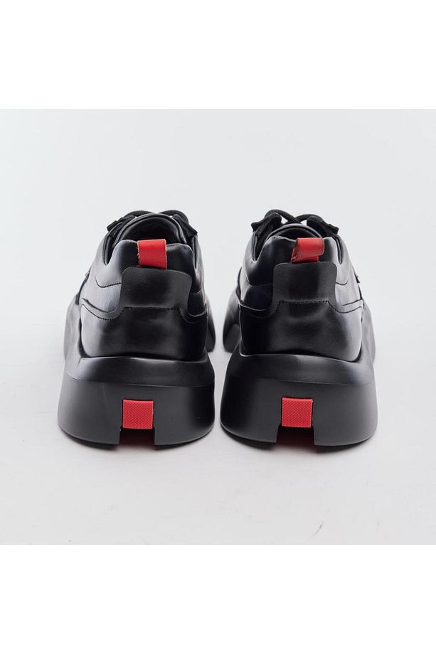 Yüksek Taban Hakiki Deri Erkek Sneaker - 4