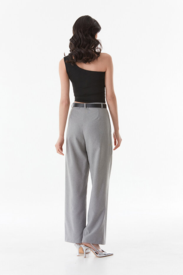 Basic Tek Kol Crop Bluz - 6