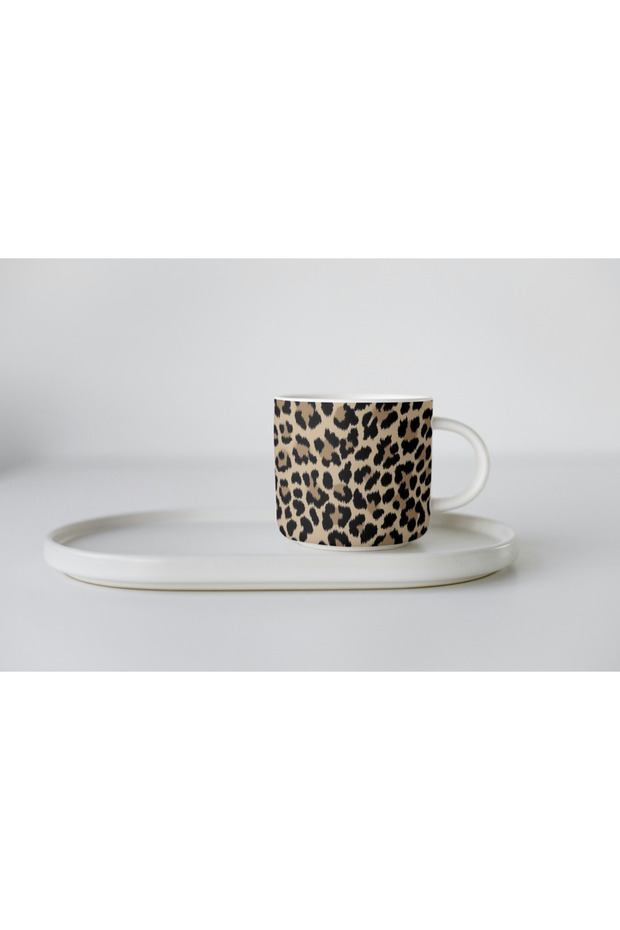 Porcelain Leopard Print Nescafe Cup