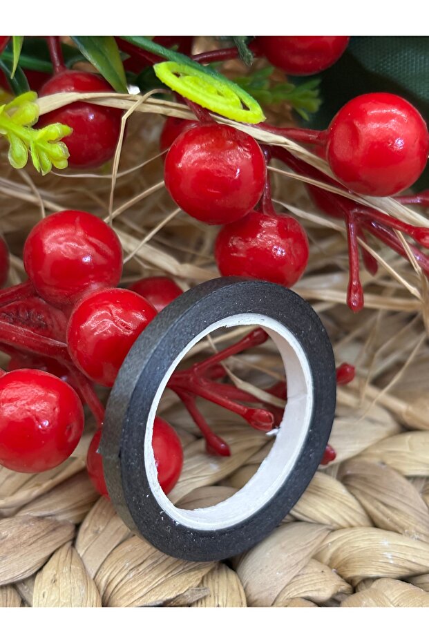 Siyah Balon İpi Rafya  4 mm X 5 Metre 1 Adet - 1