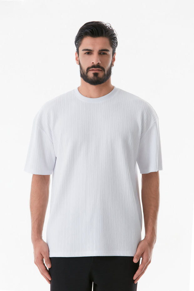 Basic Fitilli Tişört - 6