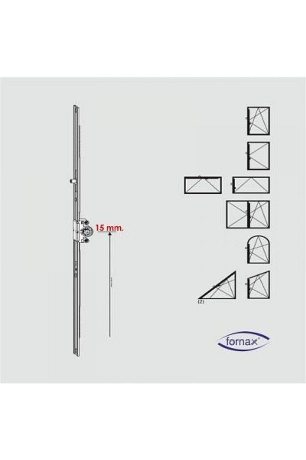 15 mm Göbek GR:05 1585-2000 Çift Açılım Ön İspanyoleti (Açıklamayı Okumadan Satın Almayınız) - 1