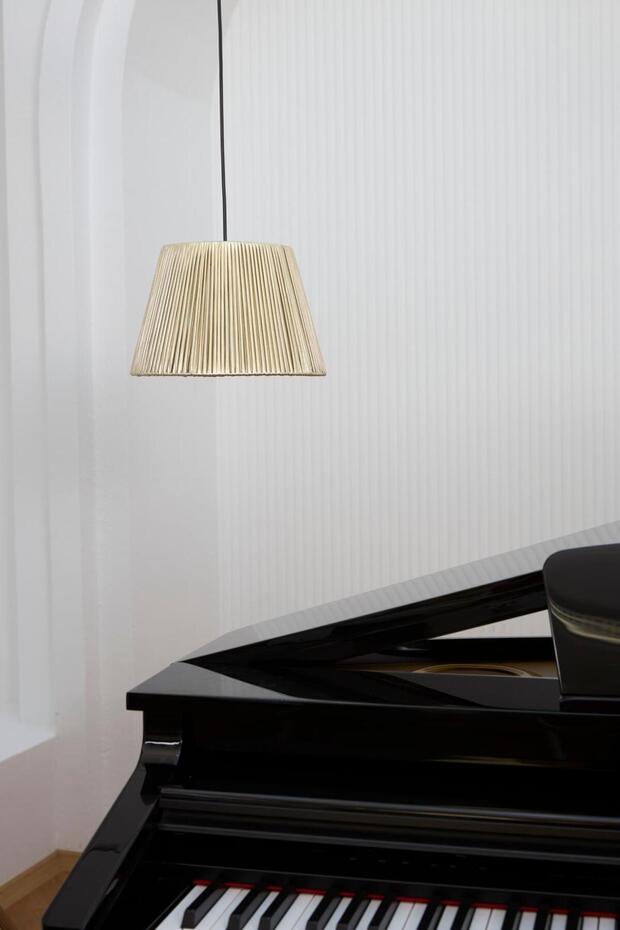 Modern Eskitme Gold Deri Avize - 1