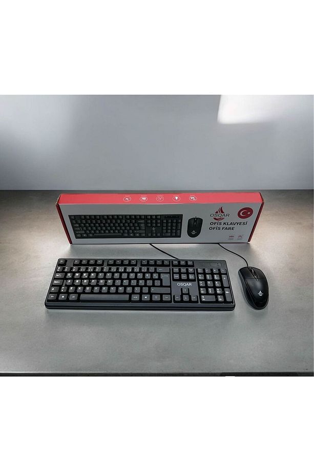 Kablolu Klavye Ve Mouse Set Türkçe Q Klavye - 7