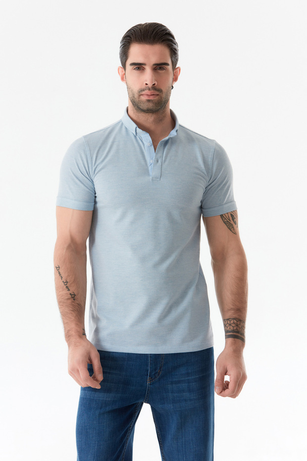 Μπλουζάκι Basic Polo Neck Slim Fit - 3