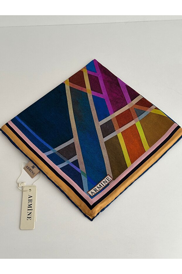 ARMİNE twill ipek eşarp - 5