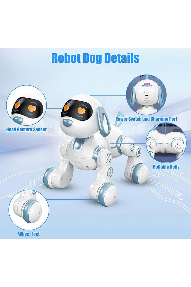 Rc Uzaktan Kumandalı Akıllı Robot Dog Köpek Sensörlü Şarjlı Full Fonksiyon - 7