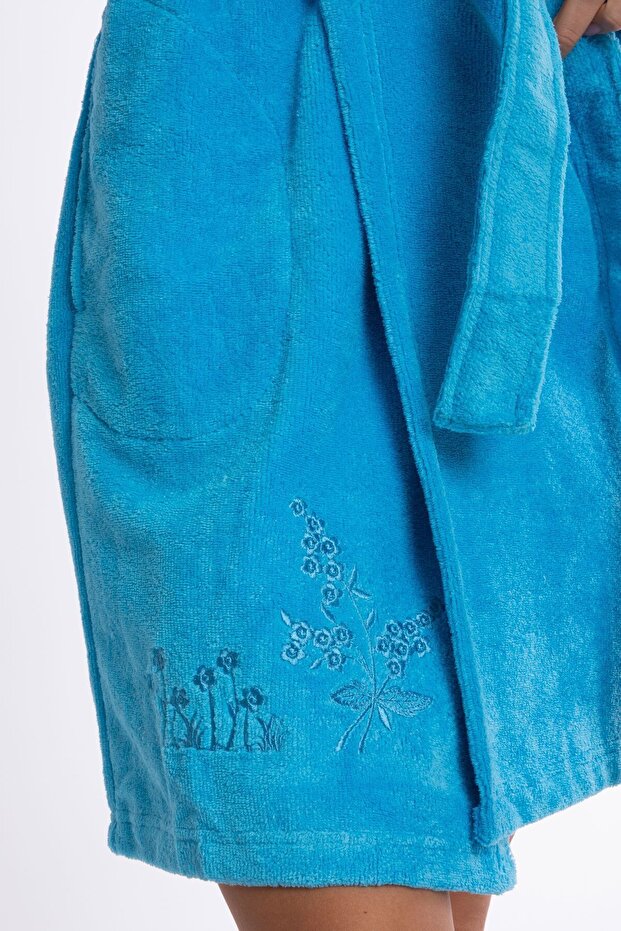 Lüks Bambu Kapşonlu Bornoz Mini - 8