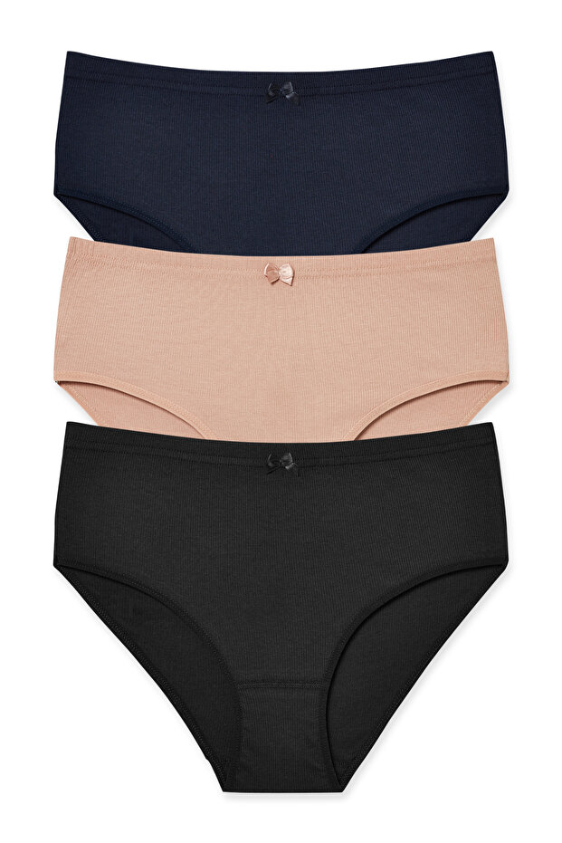 3-Piece Camisole High Waist Large Size Women's Panties