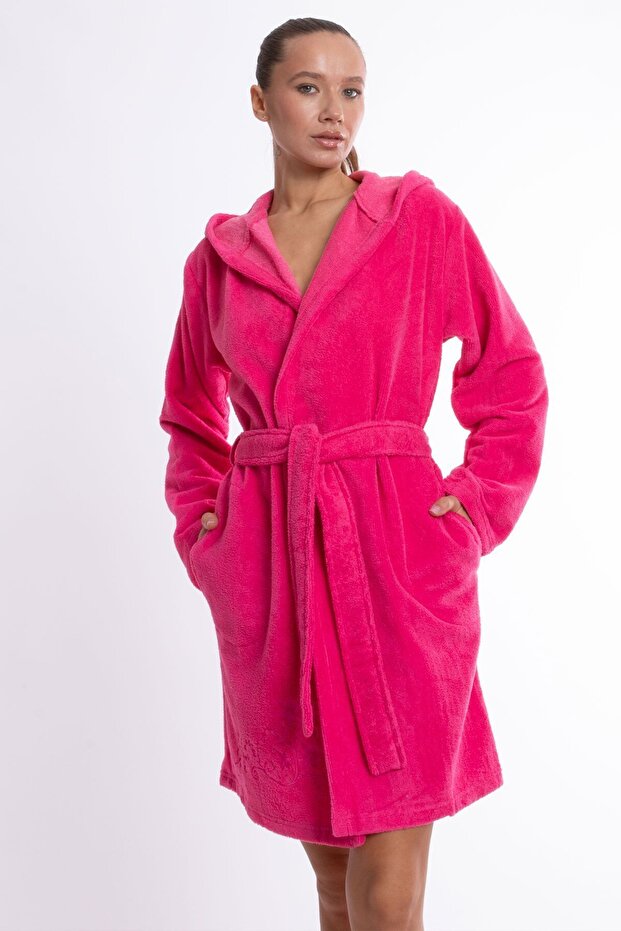 Lüks Bambu Kapşonlu Bornoz Mini - 4