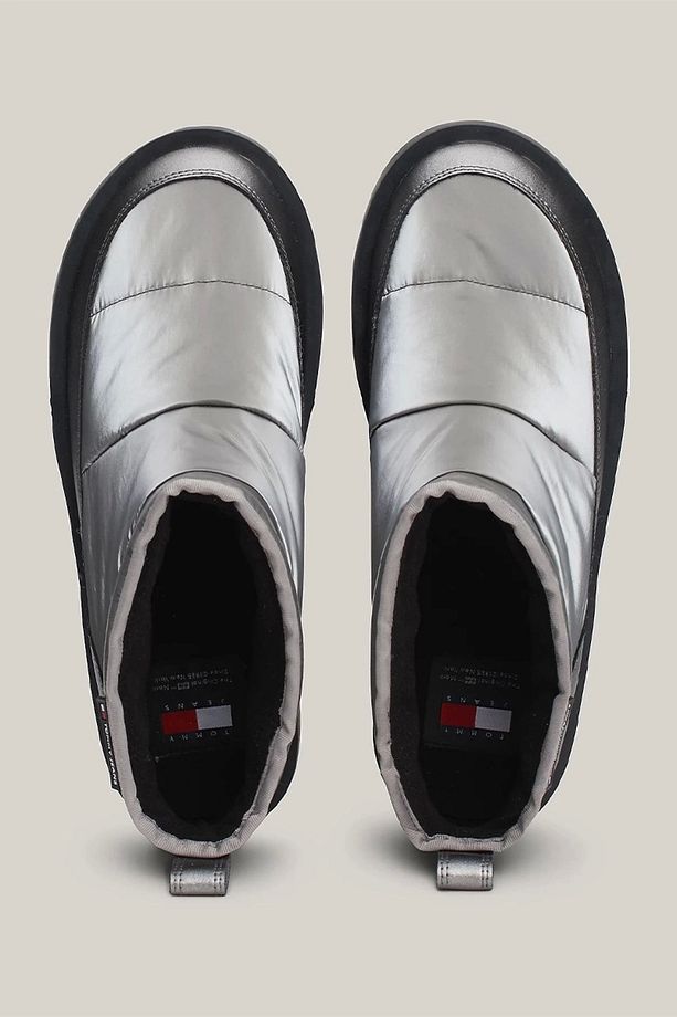 Tjw Nylon Flatform Boot Wl Kadın Metalik Gri Bot En0en02689trh - 5