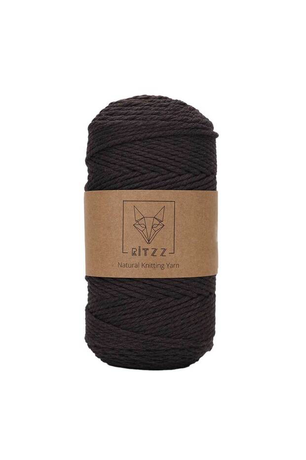 Cotton Rope Thread 2mm 3 Twists Brown (250g)