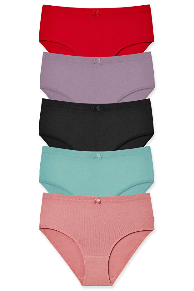 5-Piece Camisole High Waist Large Size Women's Panties