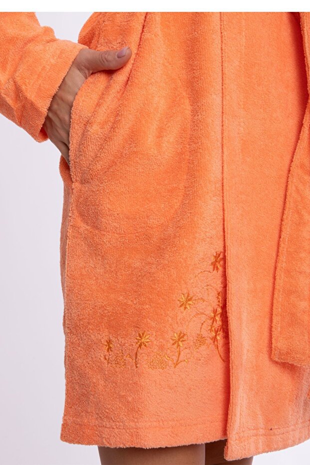 Lüks Bambu Kapşonlu Bornoz Mini - 9