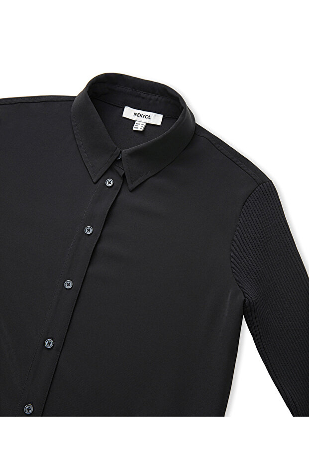 Triko mix gömlek - 4