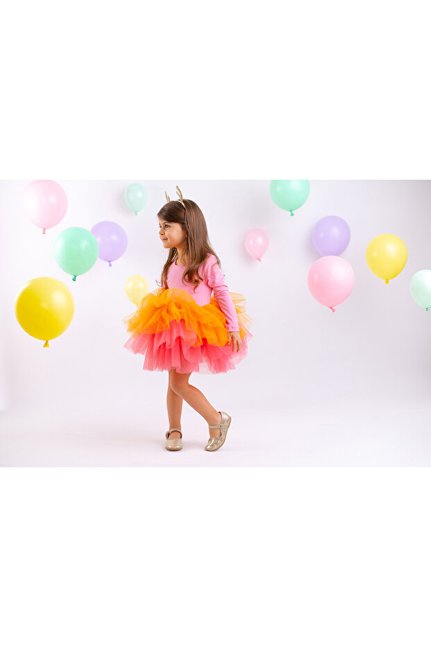 Pink Rainbowtütü Elbise - 3