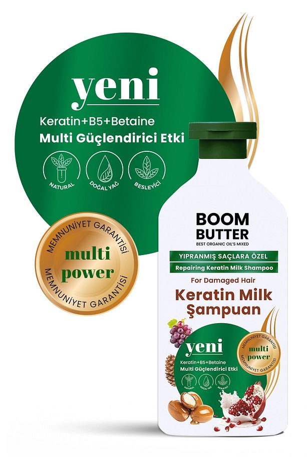 Multifonksiyonel (7 AKTİF) Keratin Milk Şampuan 400 ml - 6