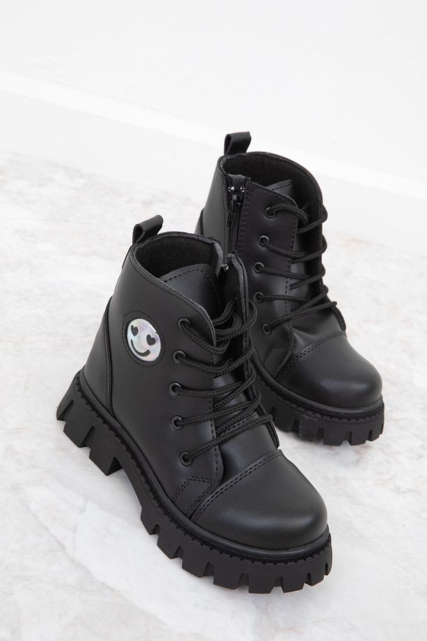 Siyah Çocuk Bot & Bootie 19859 - 2