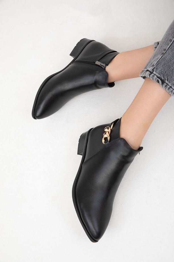 Kadın Siyah Bot & Bootie 16536 - 3