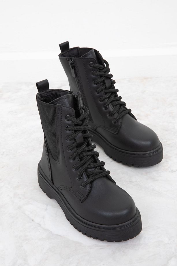 Siyah Çocuk Bot & Bootie 19858 - 2