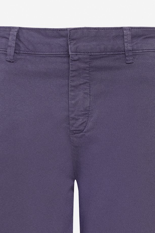 Regular Fit Normal Kesim Normal Bel Lacivert Chino Şort - 8